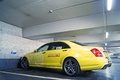 Mercedes S63 AMG jaune profil