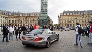 Mercedes SL65 AMG Black Series anthracite 3/4 arrière droit filé