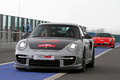 Porsche 997 GT2 RS gris 3/4 avant gauche