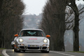 Porsche 997 GT3 RS MkI gris/orange face avant