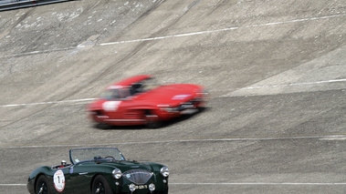 Austin Healey vert 3/4 avant droit