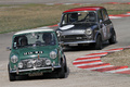 Austin Mini vert face avant penché