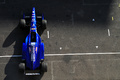 ancienne Formule 1 bleu vue du dessus