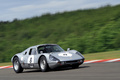 Porsche 904 GTS gris 3/4 avant droit filé penché