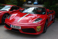 Ferrari 430 Scuderia 16M rouge 3/4 avant gauche