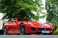 Ferrari 599 GTO rouge 3/4 avant droit