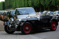 Jaguar SS100 noir 3/4 avant gauche