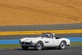 BMW 507 Roadster blanc 3/4 avant gauche filé