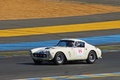 Ferrari 250 GT SWB blanc 3/4 avant gauche filé