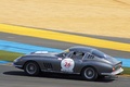 Ferrari 275 GTB/4 SWB anthracite 3/4 arrière gauche filé vue de haut