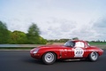 Jaguar Type E Low Drag rouge profil travelling