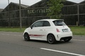 Abarth 500 Esseesse - Blanche  - 3/4 arrière gauche dynamique