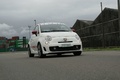 Abarth 500 Esseesse - Blanche - 3/4 avant droit dynamique