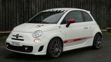 Abarth 500 Esseesse - Blanche - 3/4 avant gauche