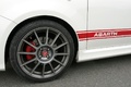Abarth 500 Esseesse - Blanche - détail jante sticker