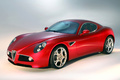 Alfa Romeo 8C Competizione rouge 3/4 avant gauche 2