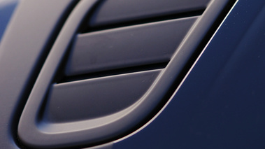 Aston Martin Cygnet noir prise d'air capot debout