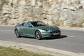 Aston Martin DBS vert 3/4 avant droit filé