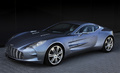 Aston Martin One-77 bleu 3/4 avant gauche