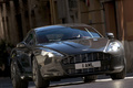 Aston Martin Rapide anthracite 3/4 avant droit debout