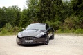 Aston Martin Rapide anthracite vue 4/5 avant gauche.