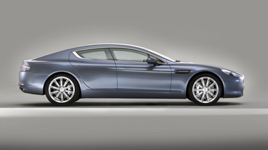 Aston Martin Rapide bleu profil