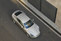 Aston Martin Rapide gris 3/4 avant droit vue de haut 2