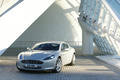 Aston Martin Rapide gris 3/4 avant gauche