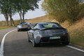 Aston Martin V12 Vantage RS & DBS anthracite 3/4 arrière gauche travelling 2