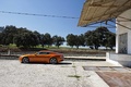 Aston Martin Virage orange profil
