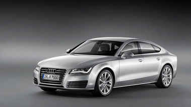 Audi A7 Sportback - grise - 3/4 avant gauche