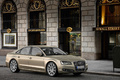 Audi A8 - beige - 3/4 avant droit