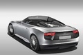 Audi e-Tron Spyder gris 3/4 arrière gauche vue de haut 2