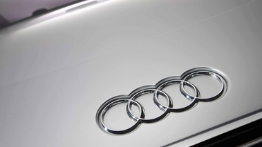 Audi e-Tron Spyder gris logo capot 3