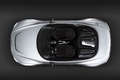 Audi e-Tron Spyder gris vue de haut