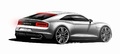 Audi Quattro Concept blanc 3/4 arrière droit dessin