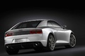 Audi Quattro Concept blanc 3/4 arrière droit penché