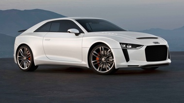 Audi Quattro Concept blanc 3/4 avant droit penché 3