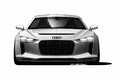 Audi Quattro Concept blanc face avant dessin
