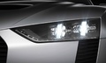 Audi Quattro Concept blanc phare avant 2