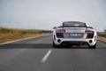 Audi R8 GT blanc face arrière travelling