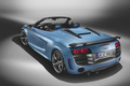 Audi R8 GT SPyder - bleu - 3/4 arrière gauche