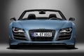 Audi R8 GT Spyder bleu face avant