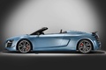 Audi R8 GT Spyder bleu profil