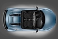 Audi R8 GT Spyder bleu vue du dessus