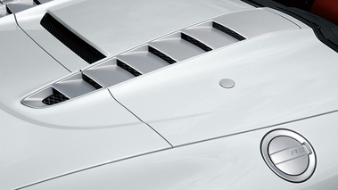 Audi R8 Spyder gris capot moteur