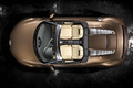 Audi R8 Spyder marron vue de haut