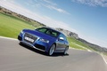 Audi RS5 bleu 3/4 avant gauche travelling penché 2