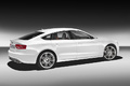 Audi S5 Sportback blanc 3/4 arrière droit