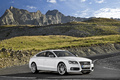 Audi S5 Sportback blanc 3/4 avant droit 